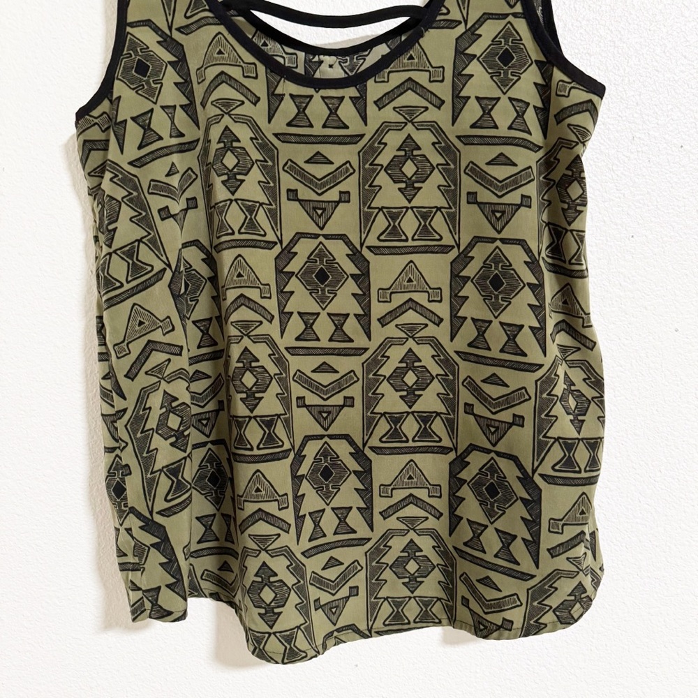 Chloe K Strappy Back Western Print Tank - Picture 6 of 9